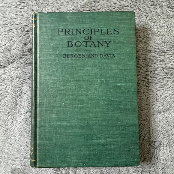 Antique Principles of Botany Book Bergen & Davis 1906 HC Illustrated Ginn & Co. - Picture 1 of 8